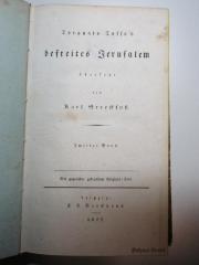 1 N 49-2 : Torquato Tasso's befreites Jerusalem : mit gegenüber gedrucktem Original-Text (1822)