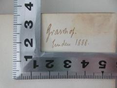- (Grasshof), Von Hand: Autogramm, Ortsangabe, Datum; 'Grasshof.
Emden 1888.'. 