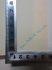 - (Schulz, Hans-Dietrich), Von Hand: Autogramm; 'Hans-Dietrich S[chulz]'. 