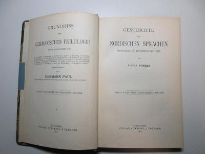 1 L 5/1&lt;3&gt;-4 : Geschichte der nordischen Sprachen : besonders in altnordischer Zeit (1913)