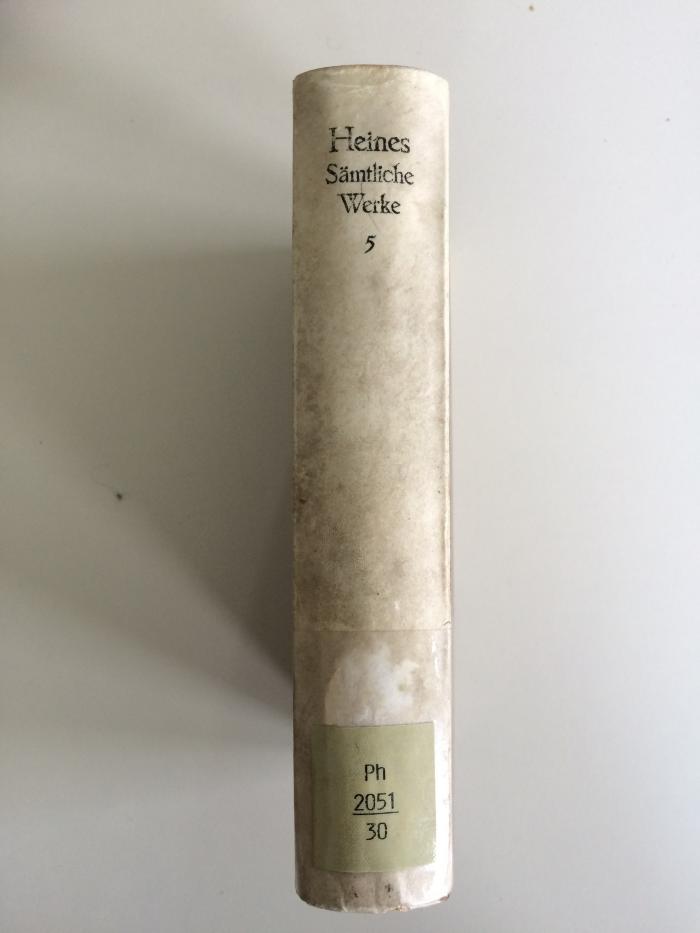 Ph 2051 30 (ausgesondert) : Heinrich Heines sämtliche Werke. Reisebilder. (1914)