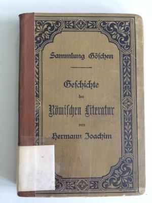 Ri 5000 (ausgesondert) : Geschichte der Römischen Literatur (1905)