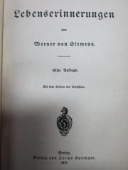 1 T 35&lt;11&gt; : Lebenserinnerungen (1919)