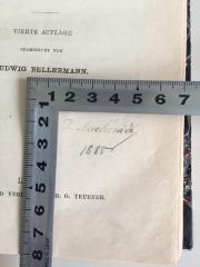 - (Nachstädt, Wilhelm ), Von Hand: Name, Datum; 'W. Nachstädt 1888'. 