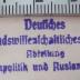 - (Deutsches Auslandswissenschaftliches Institut (Berlin)), Stempel: Name, Berufsangabe/Titel/Branche; 'Deutsches Auslandswissenschaftliches Institut
Abteilung Außenpolitik und Auslandskunde'.  (Prototyp)