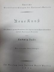 16 H 87 : Neue Kunst : ein Führer zu den Gemälden der sogenannten Expressionisten in der National-Galerie (1921)