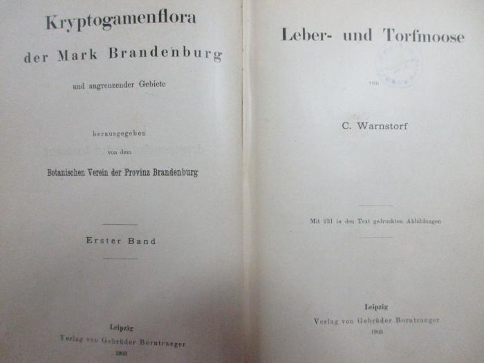 6 S 22-1 : Leber- und Torfmoose (1903)