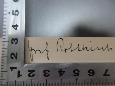 - (Rothkirch), Von Hand: Autogramm; 'Graf Rothkirch'. ;17 H 161 : Veit Stoß : die Herkunft seiner Kunst, seine Werke und sein Leben (1912)