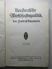 2 D 90&lt;3&gt; : Neudeutsche Wirtschaftspolitik (1911)