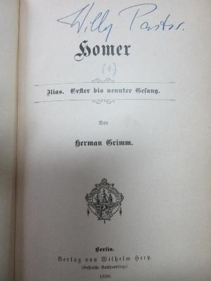 17 K 267-1 : Erster bis neunter Gesang (1890)