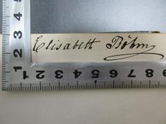 - (Böhm, Elisabeth), Von Hand: Autogramm; 'Elisabeth Böhm'. 