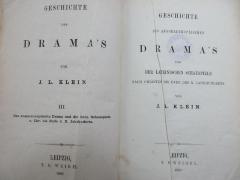 4 I 26-3 : Geschichte des aussereuropäischen Drama's und der lateinischen Schauspiele nach Christus bis Ende des X. Jahrhunderts (1866)