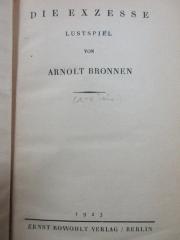 2 L 208 : Die Exzesse : Lustspiel (1923)