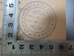 - (Amore AC studio Tony v Raspi), Stempel: Name, Notiz; 'Amore AC studio
opus No
Vol. No
Tony V Raspi'. 