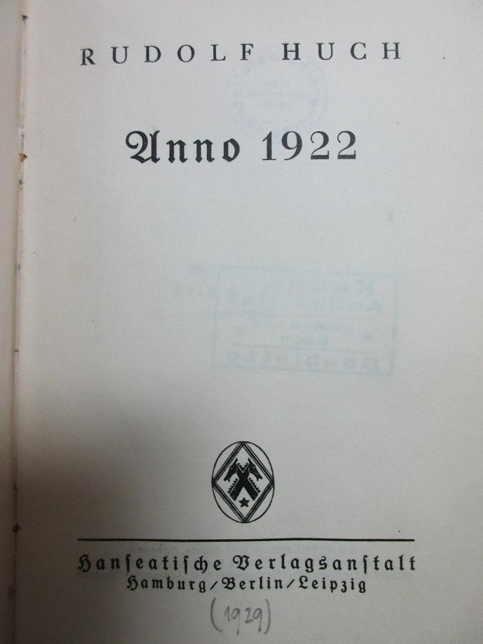 2 L 141 : Anno 1922 (1929)