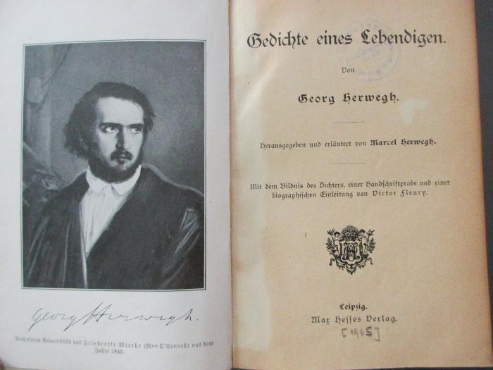 2 L 242/1 : Gedichte eines Lebendigen (1905)