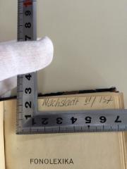 - (Nachstädt, Wilhelm ), Von Hand: Name, Notiz; 'Nachstadt VI / 157'. 