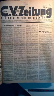 Folio M 1138 : Central-Verein-Zeitung (1938)