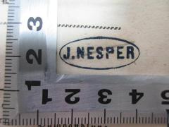 - (Nesper, J.), Stempel: Name; 'J. Nesper'. 