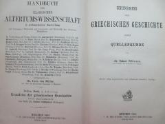 4 K 41&lt;2&gt;-3,4 : Grundriß der griechischen Geschichte nebst Quellenkunde (1896)