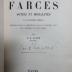 15 N 119 : Recueil de farces soties et moralités du quinzième siècle (1859)