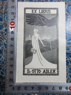 - (Adler, Otto), Etikett: Exlibris, Berufsangabe/Titel/Branche, Name, Abbildung; 'Ex libris
JJ
Rousseau
Dr. Otto Adler'. ;15 N 173 : Voltaire et Rousseau : Orné de deux Portraits gravés sur acier (1845)