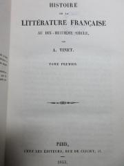 18 N 168-1/2 : Histoire de la littérature française au dix-huitième siècle (1853)