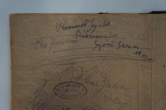 - (Jakoboras, Elias;Krémer Gyula), Durchgestrichen: Autogramm, Ortsangabe; 'Krémer Gyula
Békéscsa
Gyóni Geza [1112]'. 