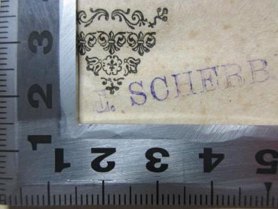- (Scherb, E.), Stempel: Name; 'E. Scherb.'. ;15 N 208 : L' Ypocondre ou la Femme qui ne parle point : comédie (1751)