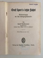 SP 370 : Graf Spee's letzte Fahrt. Erinnerungen an das Kreuzergeschwader. (1918)