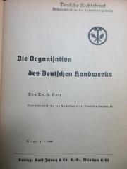 5 D 479 : Die Organisation des deutschen Handwerks (1. 6. 1936)