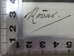 - (Rönne), Von Hand: Autogramm; 'Rönne.'. 