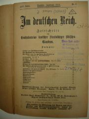  Im deutschen Reich. Zeitschrift des Centralvereins deutscher Staatsbürger jüdischen Glaubens. (1918)