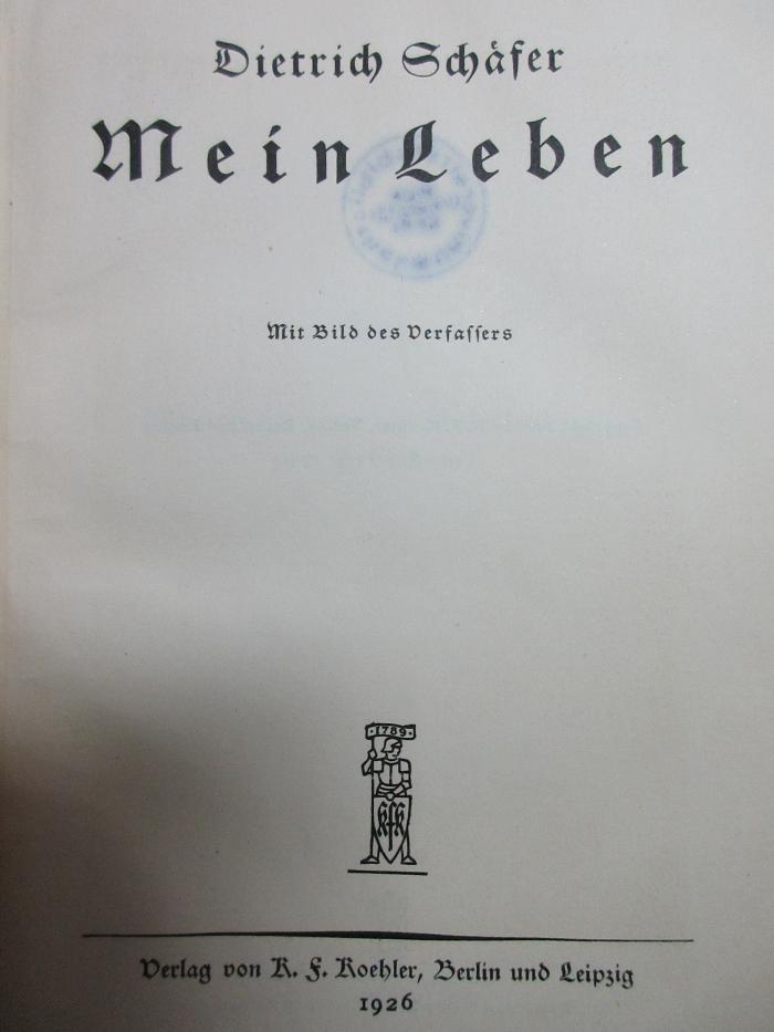 7 E 147 : Mein Leben (1926)
