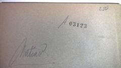 - (Israelitische Kultusgemeinde Troppau), Stempel: Signatur; ' A 03123'. 