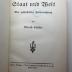 7 E 146 : Staat und Welt : eine geschichtliche Zeitbetrachtung (1922)