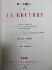 6 N 116&lt;*&gt;-1 : Les caractères de Théophraste, traduire du grec, avec les caractéres ou les moeurs de ce siècle (1865)