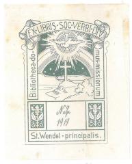 - (Missionshaus Sankt Wendel), Von Hand: Signatur; 'N Sp
1919'. 