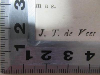 - (Veer, J. T. de), Stempel: Initiale, Name; 'J. T. de Veer'. ;7 F 155 : Das malerische und romantische Nordamerika : mit 75 Stahlstichen (1840)