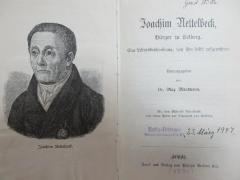 17 F 867 : Joachim Nettelbeck, Bürger zu Colberg : eine Lebensbeschreibung, von ihm selbst aufgezeichnet (1894)