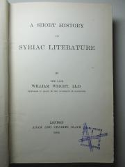 17 P 421 : A short history of Syriac literature (1894)
