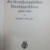 7 F 398 : Geschichte des deutsch-englischen Bündnisproblems : 1890 - 1901 (1927)