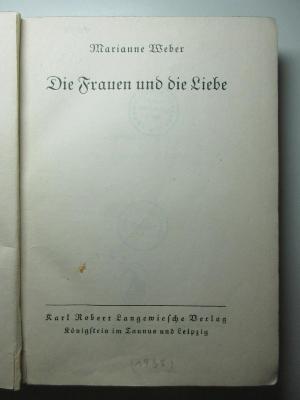 17 G 656&lt;11&gt; : Die Frauen und die Liebe (1935)
