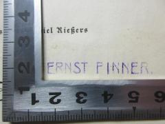- (Pinner, Ernst), Stempel: Name; 'Ernst Pinner.'. 