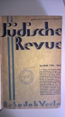 Zb 295  (36-37) : Jüdische Revue. 
gebundene Hefte Juni-Heft 1936 bis Juni 1937 (1936-1937)