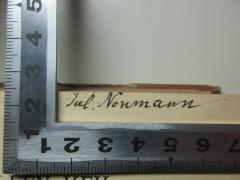 - (Neumann, Jul.), Von Hand: Autogramm; 'Jul. Neumann'. 