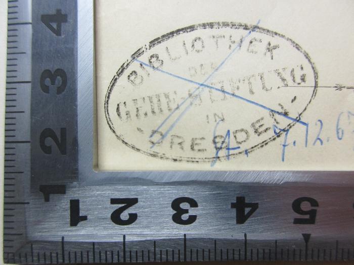 17 P 18&lt;3&gt;-1 : Die Juden Berlins : nach historischen Quellen. 1 (1882);- (Gehe-Stiftung), Stempel: Name, Ortsangabe; 'Bibliothek 
der Gehe-Stiftung
in Dresden'. 