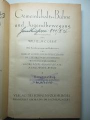 18 G 111&lt;10&gt; : Gemeinschaftsbühne und Jugendbewegung (1924)