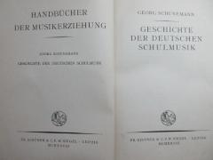 17 H 427 : Geschichte der deutschen Schulmusik (1928)