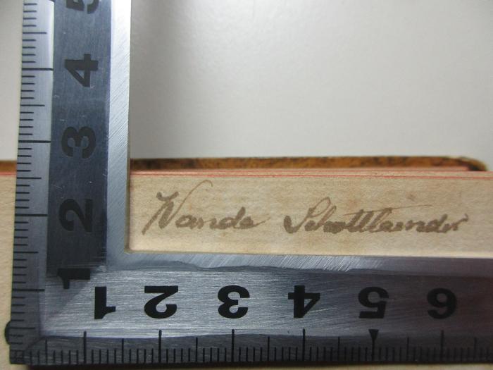 -, Von Hand: Autogramm; 'Wanda Sch[ollländer]';8 F 526-3 : Geschichte des südöstlichen Spaniens, insbesondere seiner inneren Zustände im Mittelalter (1861)